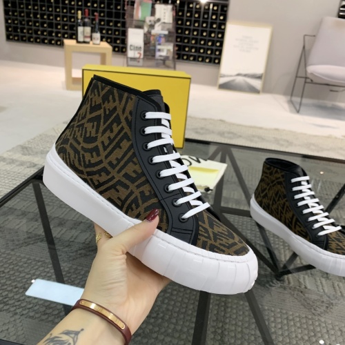 Replica Fendi High Tops Casual Shoes For Men #1196746 $76.00 USD for Wholesale