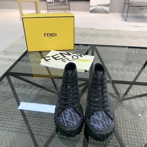 Replica Fendi High Tops Casual Shoes For Men #1196747 $76.00 USD for Wholesale
