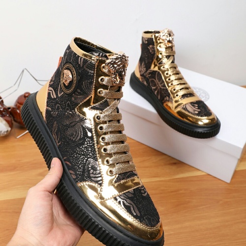 Replica Versace High Tops Shoes For Men #1196754 $72.00 USD for Wholesale