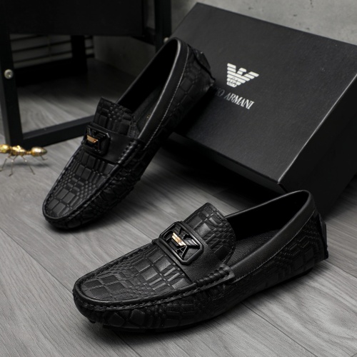 Armani Leather Shoes For Men #1196758 $72.00 USD, Wholesale Replica Armani Leather Shoes
