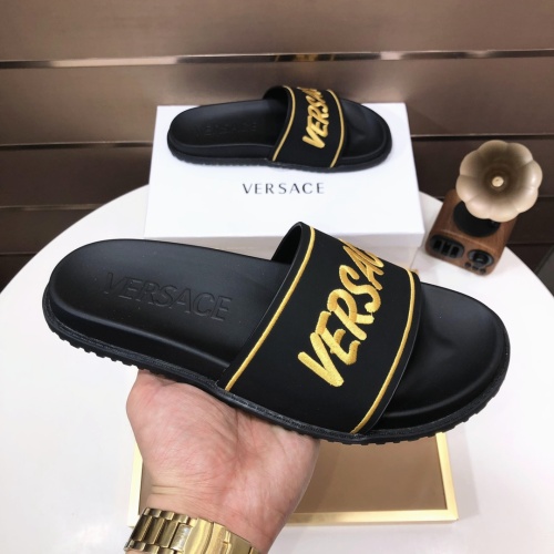 Replica Versace Slippers For Men #1196766 $52.00 USD for Wholesale