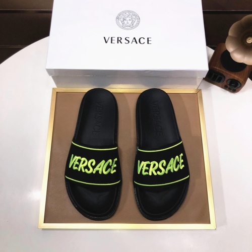 Replica Versace Slippers For Men #1196767 $52.00 USD for Wholesale