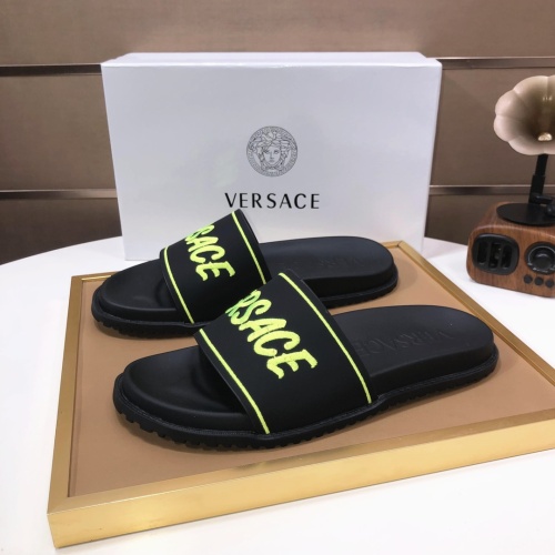 Replica Versace Slippers For Men #1196767 $52.00 USD for Wholesale