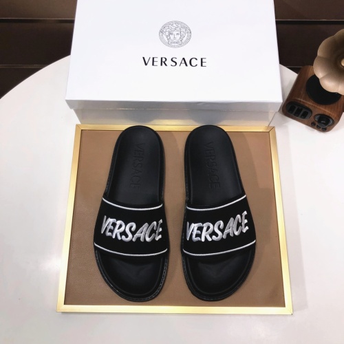 Replica Versace Slippers For Men #1196769 $52.00 USD for Wholesale
