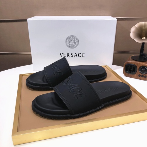 Replica Versace Slippers For Men #1196770 $52.00 USD for Wholesale