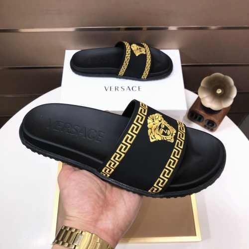 Replica Versace Slippers For Men #1196771 $52.00 USD for Wholesale