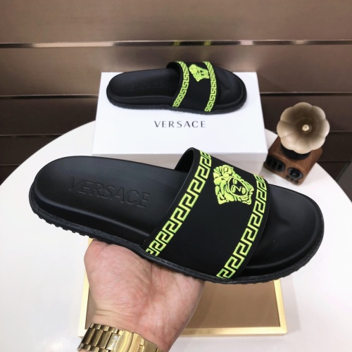 Replica Versace Slippers For Men #1196772 $52.00 USD for Wholesale