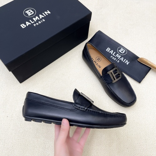 Replica Balmain Leather Shoes For Men #1197167 $128.00 USD for Wholesale