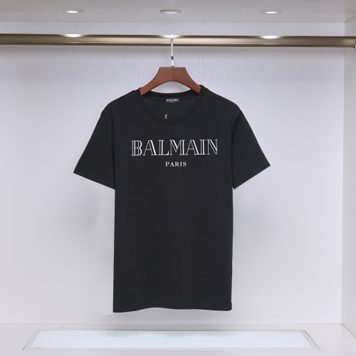 Balmain T-Shirts Short Sleeved For Unisex #1197222 $25.00 USD, Wholesale Replica Balmain T-Shirts