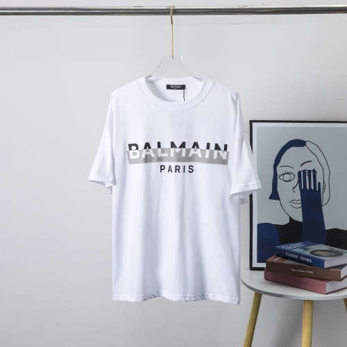 Balmain T-Shirts Short Sleeved For Unisex #1197236 $29.00 USD, Wholesale Replica Balmain T-Shirts