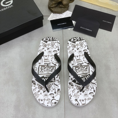 Dolce &amp; Gabbana D&amp;G Slippers For Men #1197337 $45.00 USD, Wholesale Replica Dolce &amp; Gabbana D&amp;G Slippers