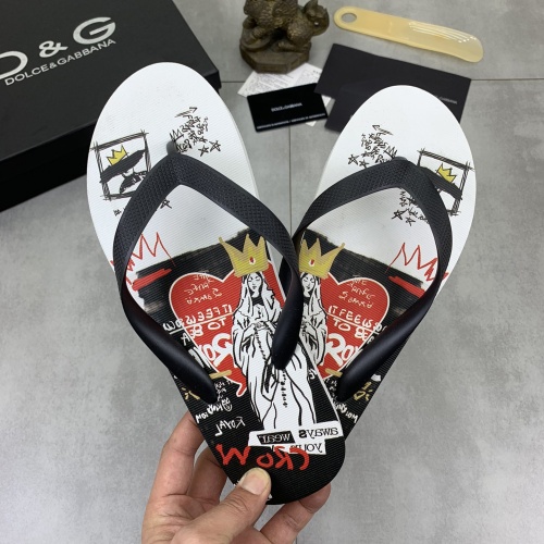 Replica Dolce & Gabbana D&G Slippers For Men #1197343 $45.00 USD for Wholesale