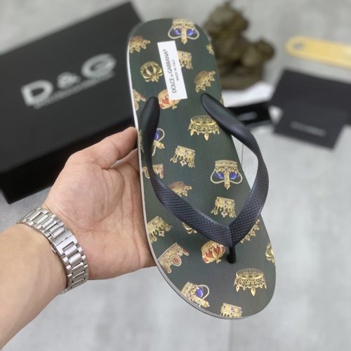 Replica Dolce & Gabbana D&G Slippers For Men #1197351 $45.00 USD for Wholesale