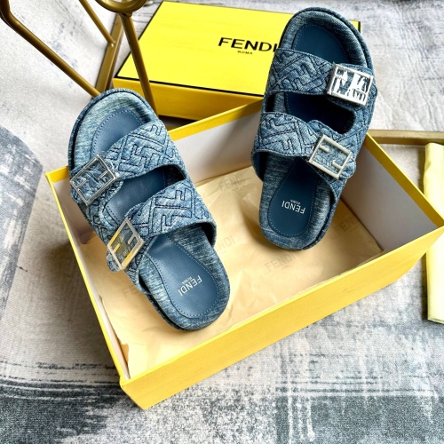 Replica Fendi Slippers For Women #1197517 $85.00 USD for Wholesale