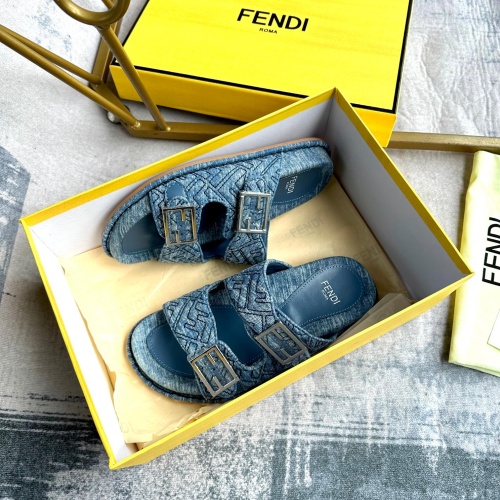 Replica Fendi Slippers For Men #1197518 $85.00 USD for Wholesale