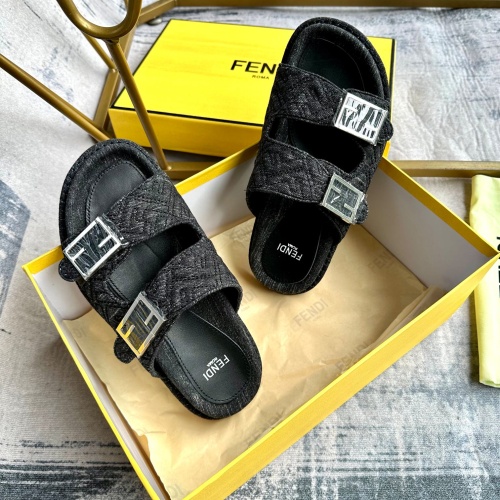 Replica Fendi Slippers For Men #1197520 $85.00 USD for Wholesale