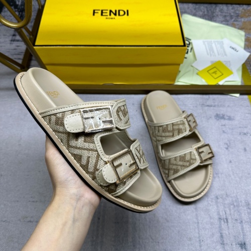 Replica Fendi Slippers For Women #1197521 $82.00 USD for Wholesale