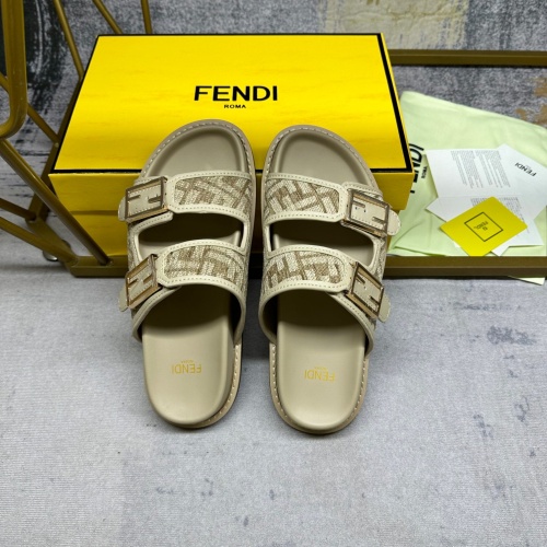 Replica Fendi Slippers For Women #1197521 $82.00 USD for Wholesale