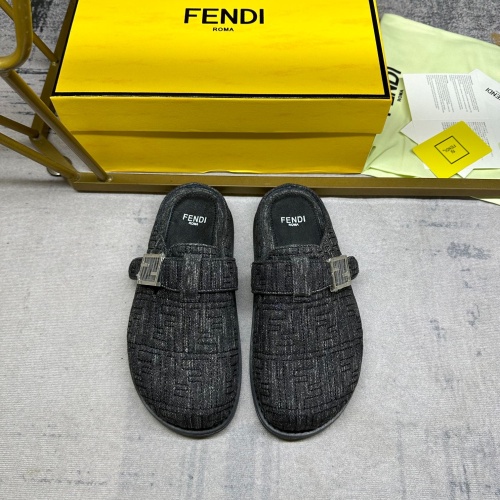 Replica Fendi Slippers For Men #1197528 $96.00 USD for Wholesale