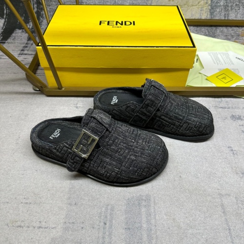Replica Fendi Slippers For Men #1197528 $96.00 USD for Wholesale