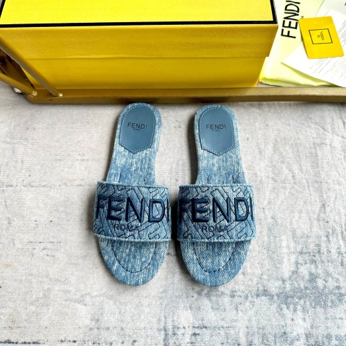 Fendi Slippers For Women #1197529 $80.00 USD, Wholesale Replica Fendi Slippers