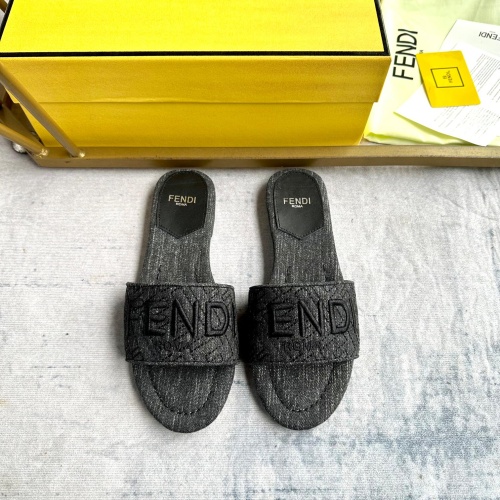 Fendi Slippers For Women #1197530 $80.00 USD, Wholesale Replica Fendi Slippers