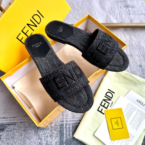 Replica Fendi Slippers For Women #1197530 $80.00 USD for Wholesale
