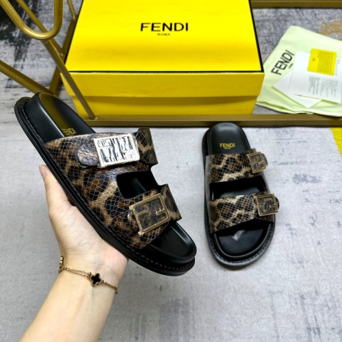 Replica Fendi Slippers For Men #1197610 $82.00 USD for Wholesale