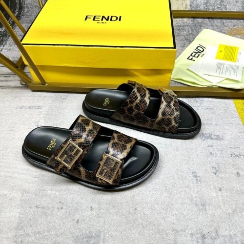 Replica Fendi Slippers For Men #1197610 $82.00 USD for Wholesale