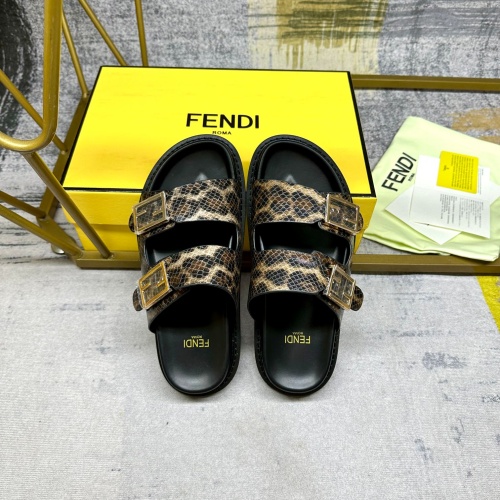 Replica Fendi Slippers For Women #1197611 $82.00 USD for Wholesale