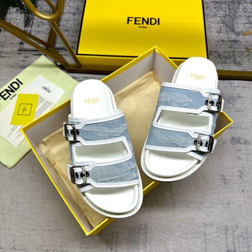 Replica Fendi Slippers For Women #1197613 $82.00 USD for Wholesale