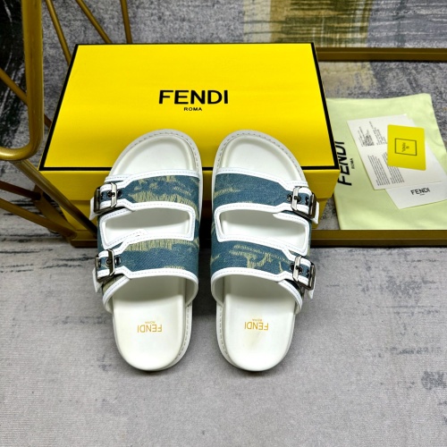 Replica Fendi Slippers For Men #1197614 $82.00 USD for Wholesale