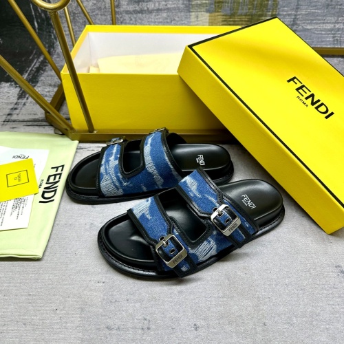 Fendi Slippers For Men #1197616 $82.00 USD, Wholesale Replica Fendi Slippers