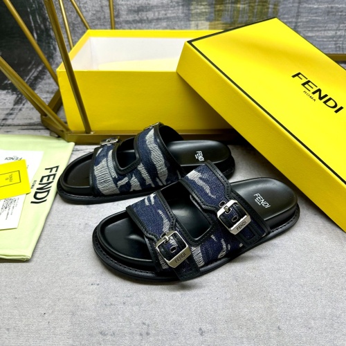 Fendi Slippers For Men #1197618 $82.00 USD, Wholesale Replica Fendi Slippers