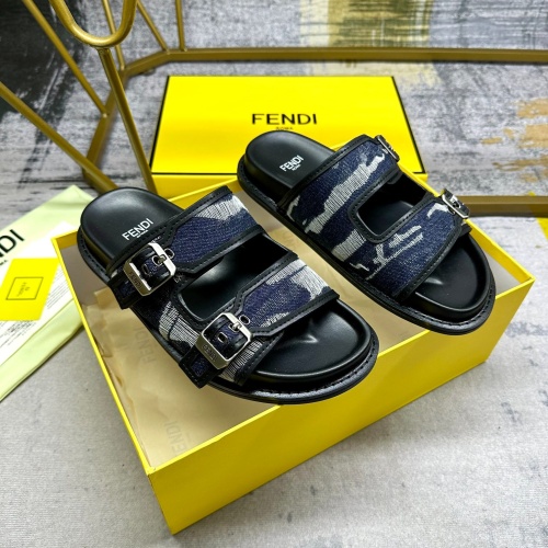 Replica Fendi Slippers For Women #1197619 $82.00 USD for Wholesale