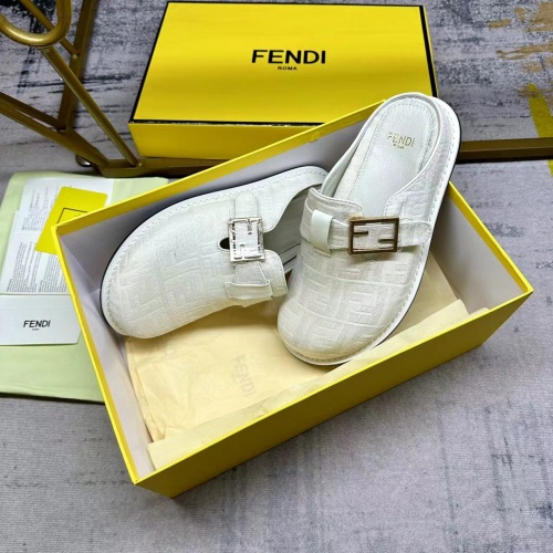 Replica Fendi Slippers For Women #1197621 $92.00 USD for Wholesale