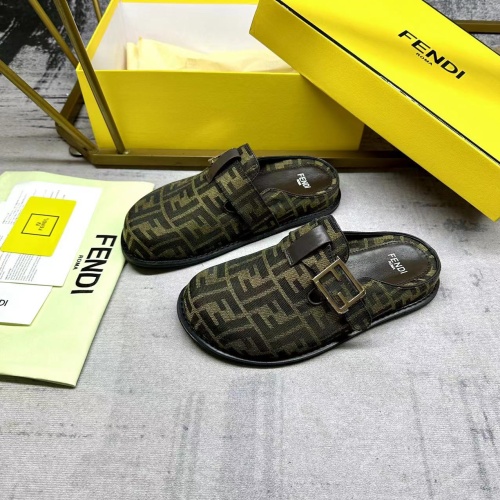 Fendi Slippers For Men #1197622 $92.00 USD, Wholesale Replica Fendi Slippers