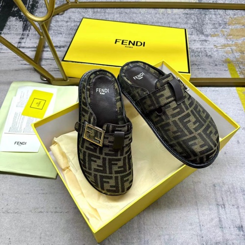 Replica Fendi Slippers For Men #1197622 $92.00 USD for Wholesale