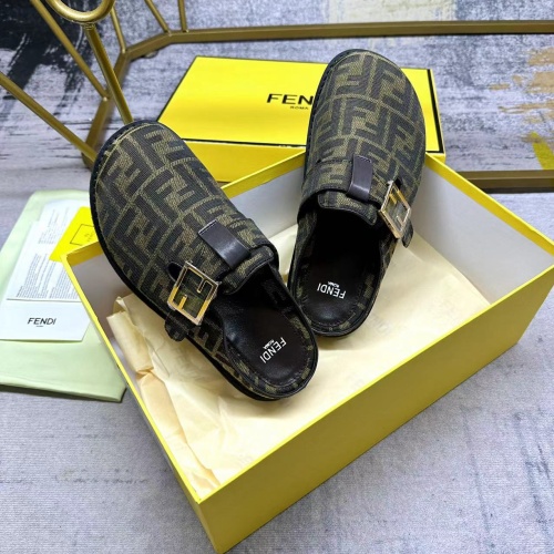 Replica Fendi Slippers For Women #1197623 $92.00 USD for Wholesale