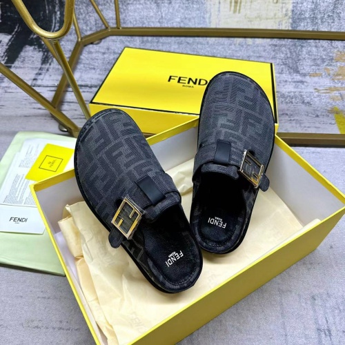 Replica Fendi Slippers For Men #1197624 $92.00 USD for Wholesale