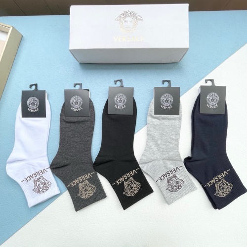 Replica Versace Socks #1197682 $27.00 USD for Wholesale