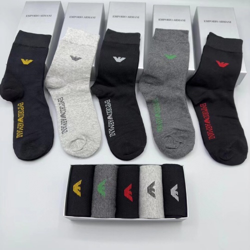 Replica Armani Socks #1197685 $29.00 USD for Wholesale