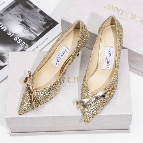 Replica Jimmy Choo High-Heeled Shoes For Women #1197750 $96.00 USD for Wholesale