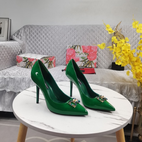 Dolce &amp; Gabbana D&amp;G High-Heeled Shoes For Women #1197797 $128.00 USD, Wholesale Replica Dolce &amp; Gabbana D&amp;G High-Heeled Shoes