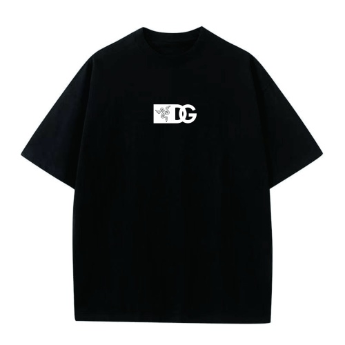 Dolce &amp; Gabbana D&amp;G T-Shirts Short Sleeved For Unisex #1197877 $25.00 USD, Wholesale Replica Dolce &amp; Gabbana D&amp;G T-Shirts
