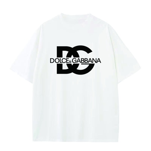 Dolce &amp; Gabbana D&amp;G T-Shirts Short Sleeved For Unisex #1197878 $25.00 USD, Wholesale Replica Dolce &amp; Gabbana D&amp;G T-Shirts