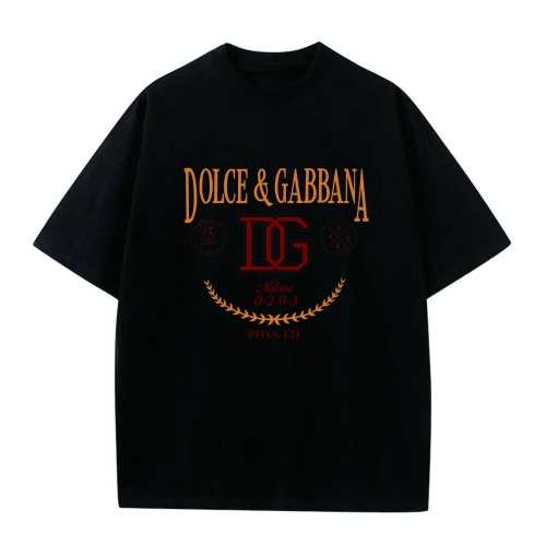 Dolce &amp; Gabbana D&amp;G T-Shirts Short Sleeved For Unisex #1197881 $25.00 USD, Wholesale Replica Dolce &amp; Gabbana D&amp;G T-Shirts