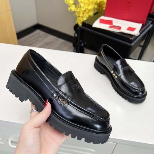 Replica Valentino Leather Shoes For Women #1197912 $105.00 USD for Wholesale