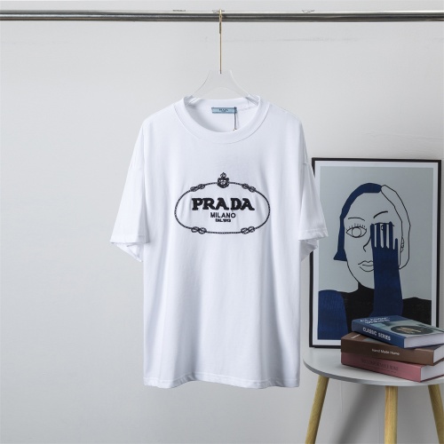 Prada T-Shirts Short Sleeved For Men #1198072 $29.00 USD, Wholesale Replica Prada T-Shirts