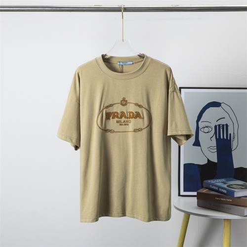 Prada T-Shirts Short Sleeved For Men #1198073 $29.00 USD, Wholesale Replica Prada T-Shirts